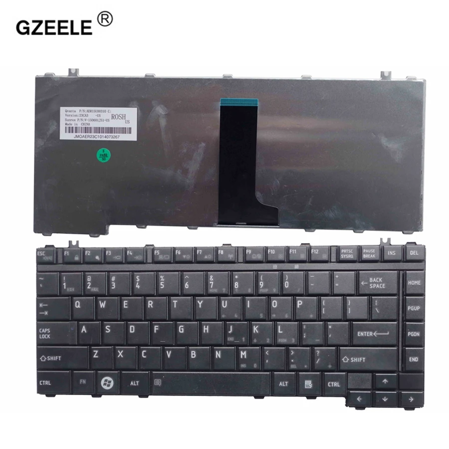 GZEELE США новая клавиатура для ноутбука Toshiba Satellite A200 L331 M216 L323 L322 A203 A205 A210 A215 M207 английская Замена keybaords