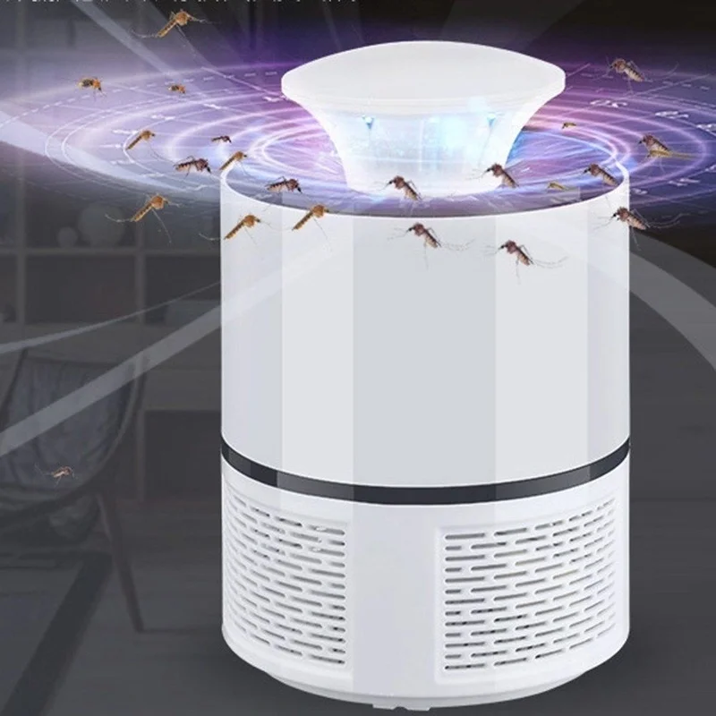 6 Lamp Electronic Mosquito Killer Indoor Mosquito Trap Inhaled Fly USB Charger