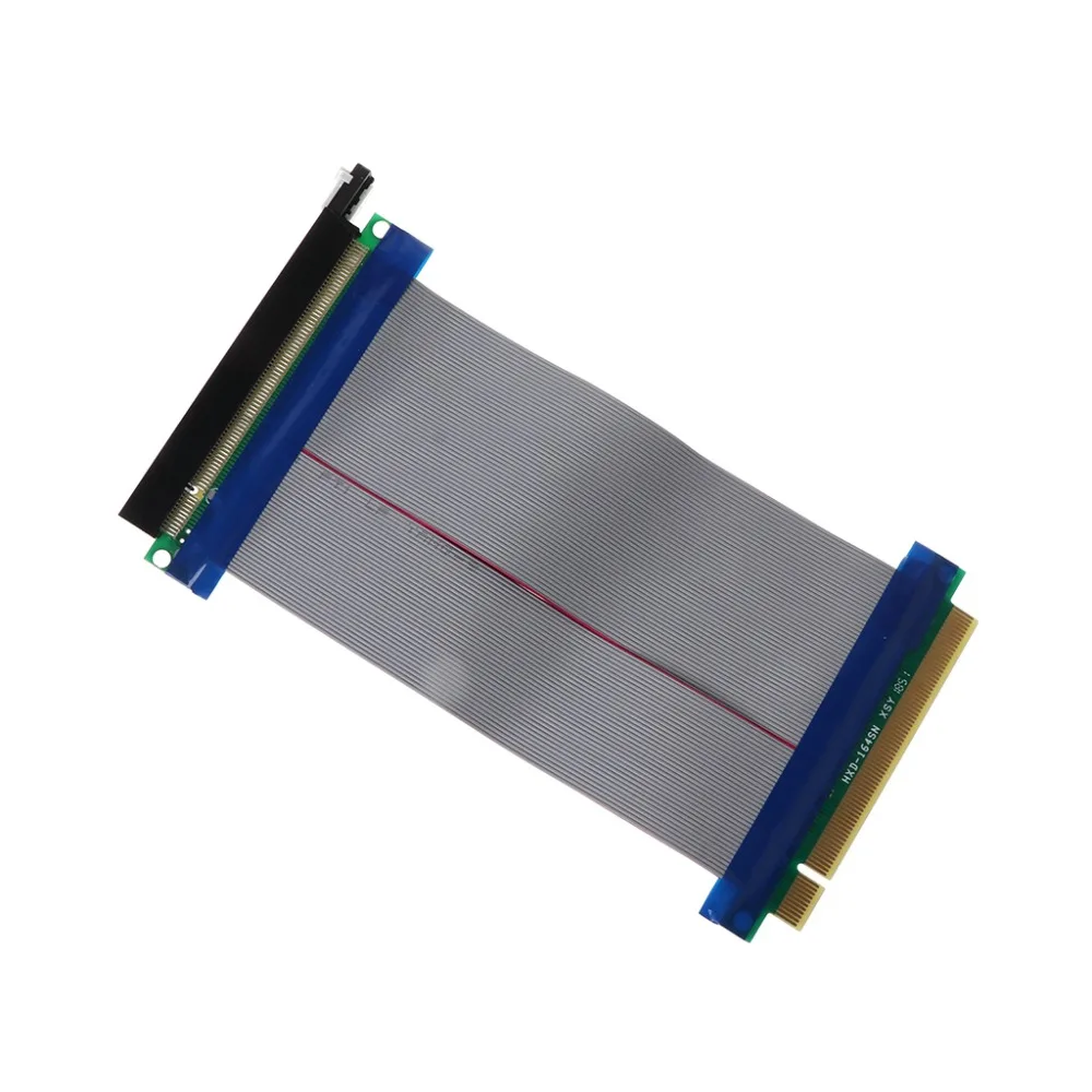 

High Quality New PCIe 16X PCI Express PCI-E 16X to 16X Riser Extender Card Adapter Flexible Cable Feb6