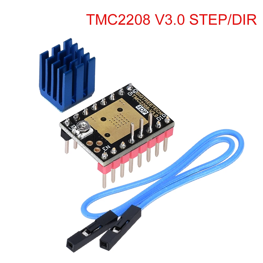 BIQU BIGTREETECH TMC2208 V3.0 шаг/DIR MKS шаговый двигатель бесшумный драйвер StepStick для Ramps 1,4 SKR V1.1 3d принтер плата управления