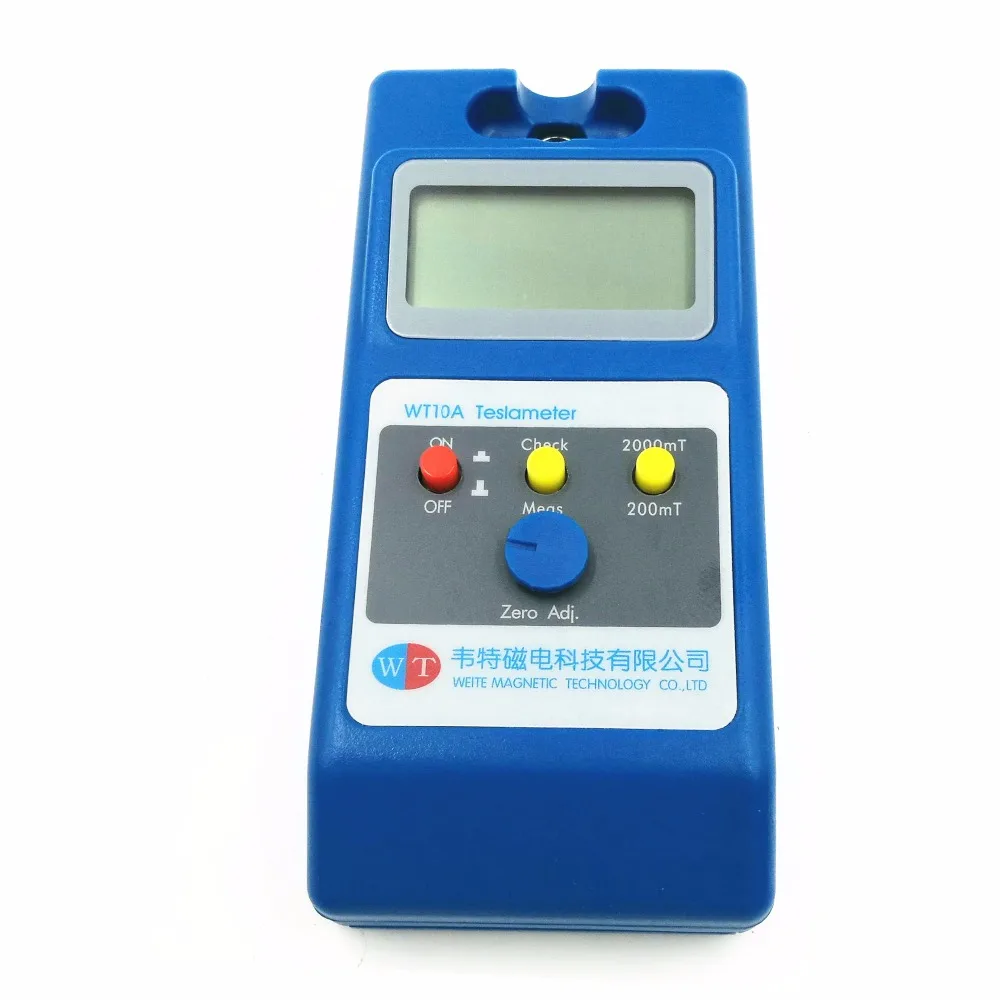 fluxmeter campo magnético tester com função ns + sonda de metal