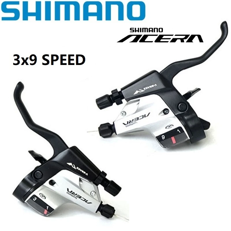 1 par SHIMANO ACERA ST bicicleta cambio cambio de velocidad y palanca de freno Junta DIP 27 bicicleta de montaña cambio parte|Desviador de bicicleta| -