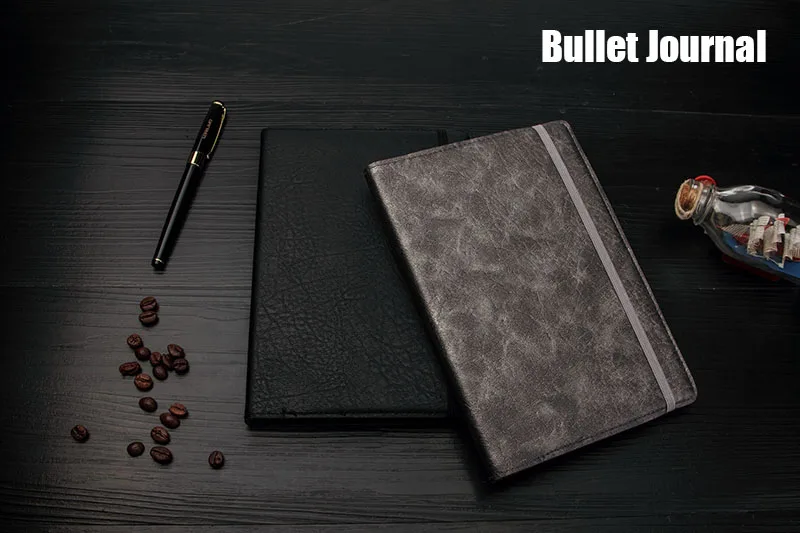 Фокус Bullet Journal Flexy чехол из кожзаменителя с упругие пунктирной Ежедневник недатированный тетрадь