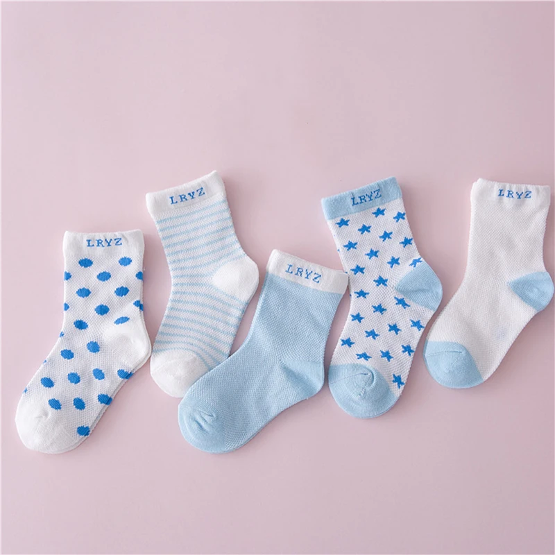 

glittery sweet 10 PCS = 5 Pairs Set Cotton Newborn Baby Short Sock Children Color Fashion Stripe 0-3 Years Boy Girl Socks
