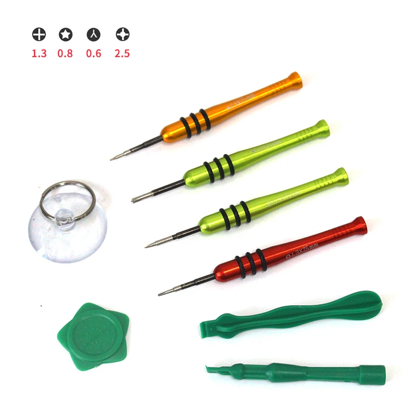 

Hight quality Precision Screwdriver Set for iPhone 7 Repair Tools Kit LCD Opening Suction Cup Plastic Pry Spudger free shipping