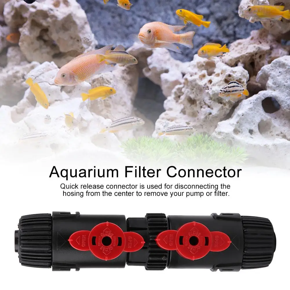Аквариумный аквариум фильтр шланг Труба быстроразъемный соединитель контроль потока воды аквариумный клапан соединитель фильтра аксессуары