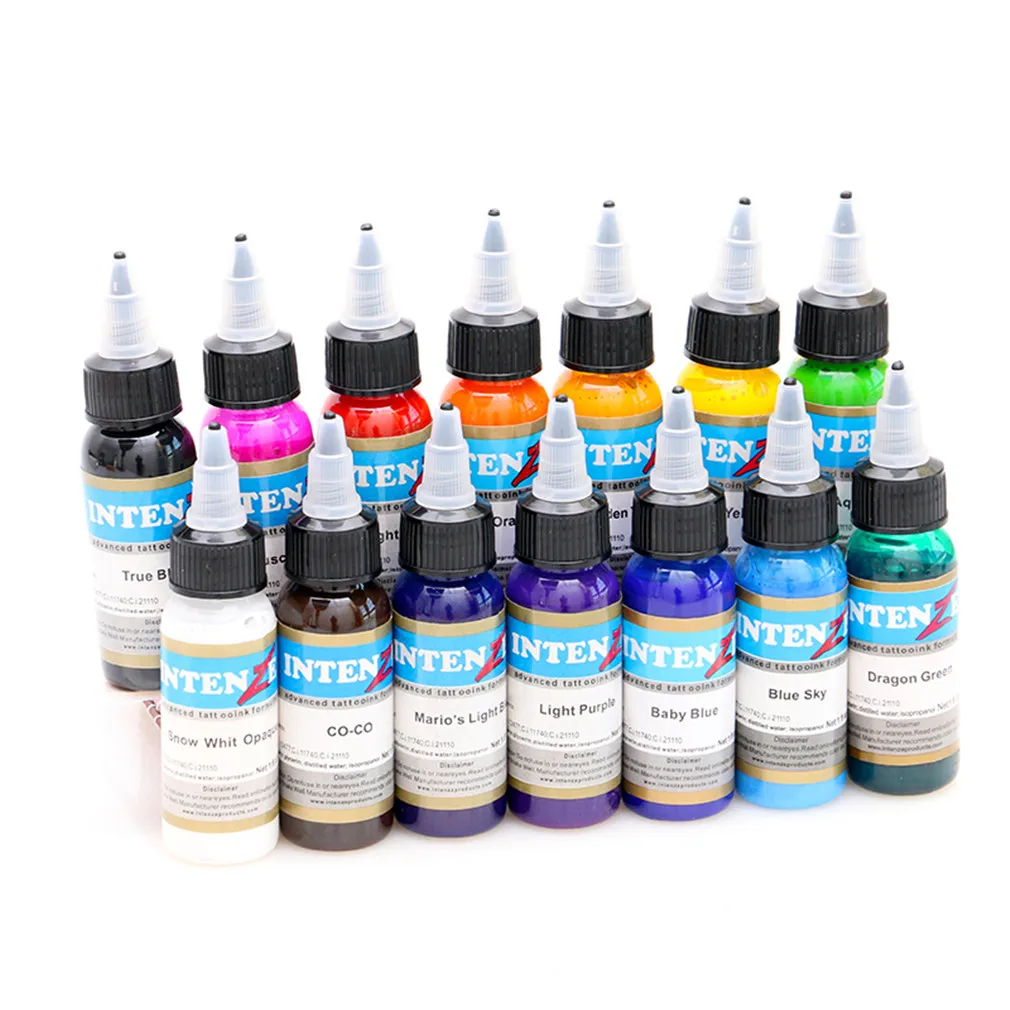 

Tattoo Inks 14 Colors 30ml/bottle Tatto Pigment Inks Set For Body Tattoo Art Kit Free Shipping Nani