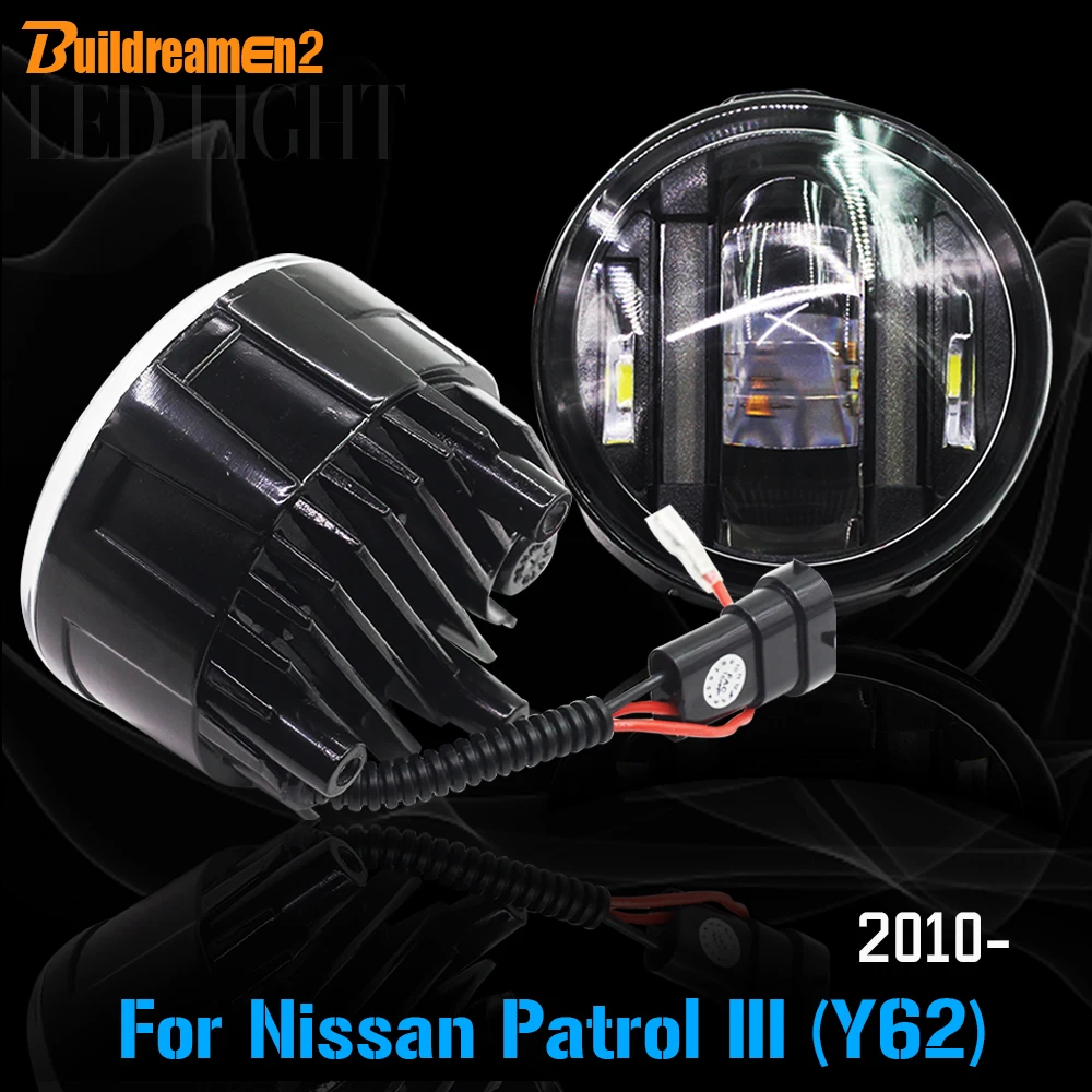 Buildreamen2 2 X Car LED Fog Light DRL Daytime Running Light For Nissan Patrol III (Y62) 5.6 Closed Off-Road Vehicle 2010 Up Buildreamen2 2 X Car LED Fog Light DRL Daytime Running Light For Nissan Patrol III (Y62) 5.6 Closed Off-Road Vehicle 2010 Up