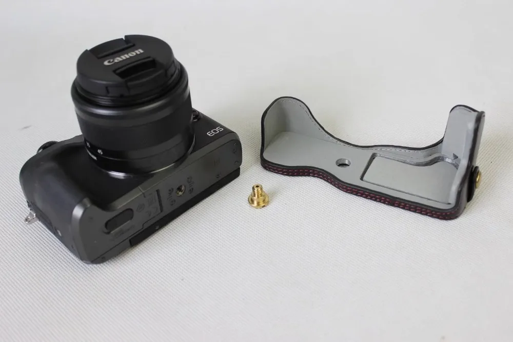 ПУ кожа корпуса для половины камеры Canon EOS M6 EOSM6 EOSM 6 Нижняя сумка крышка открытая