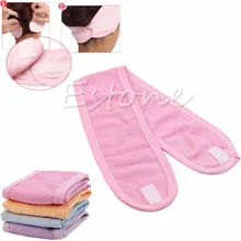 Womens Elastic Wash Face Makeup SPA Stretch Adjustable Soft Headband Hair Band