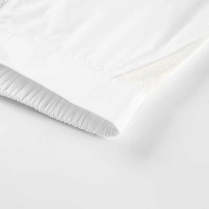 Новые сетчатые Лоскутные Повседневные женские брюки для бега Лето 2019 уличная Спортивные штаны белая мода Высокая талия передняя молния