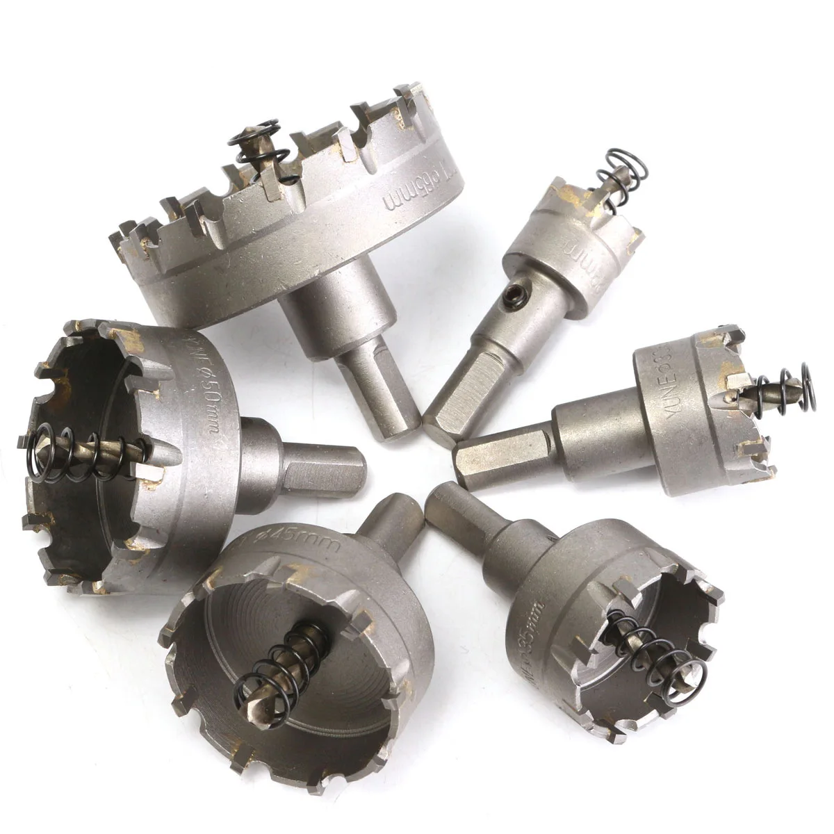 Набор корончатых пил комплект из быстрорежущей стали с сердечником инструмент