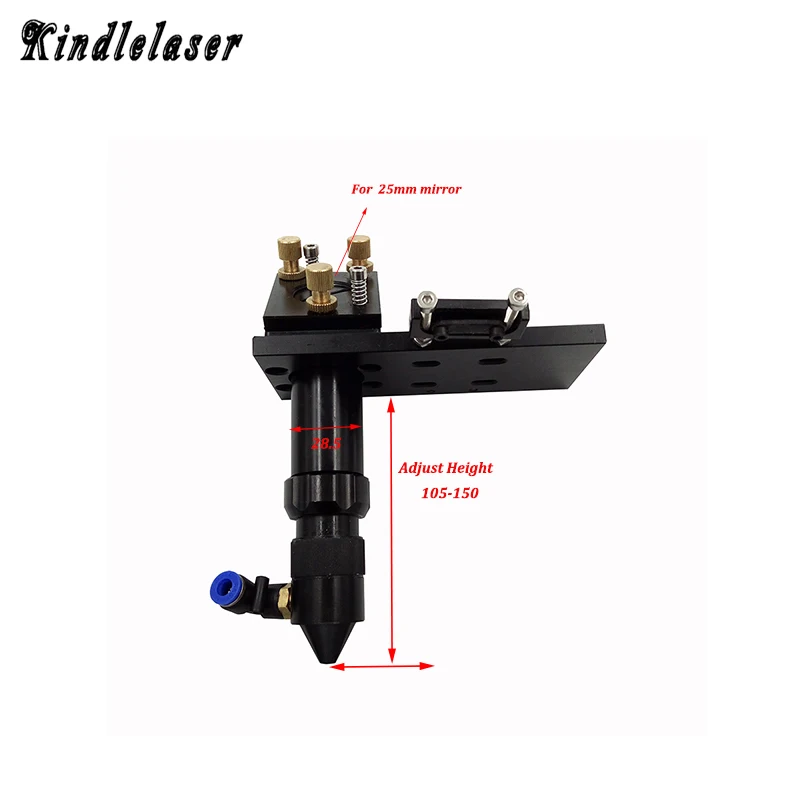 CO2 лазерная головка для фокусная линза Dia.20 FL38.1 50,8 мм 63,5 мм и зеркало мм 25 крепление лазерной гравировки резка машины