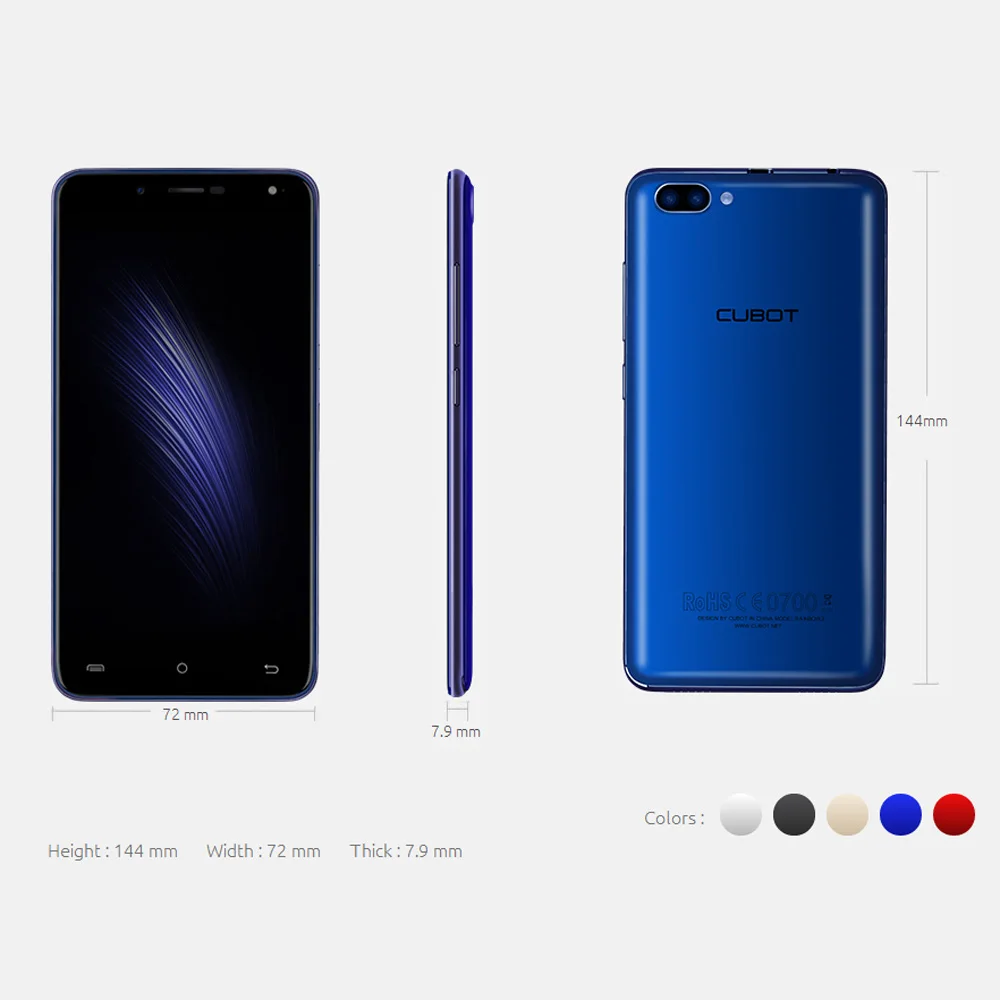 Защитный чехол CUBOT Rainbow 2 для CUBOT Rainbow 2 5,0 дюйма MTK6580A четырехъядерный мобильный телефон
