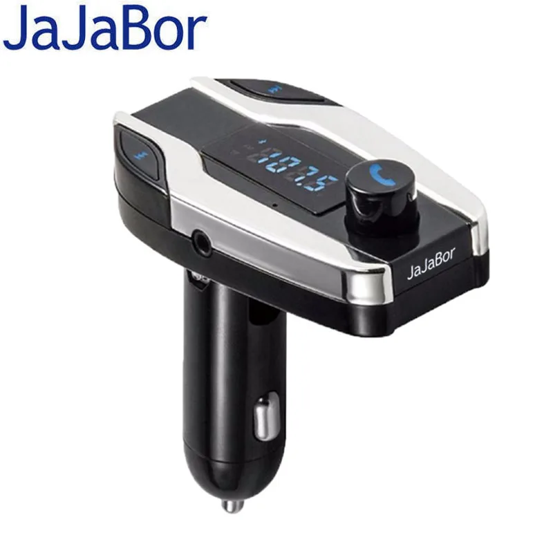 

JaJaBor Car Handsfree Kit AUX Audio Bluetooth FM Transmitter Support TF Card / U Disk MP3 Music Player 5V 2.1A USB Car Charger