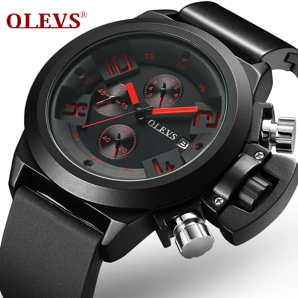 OLEVS мужские новые кварцевые часы Tourbillon роскошные модные и повседневные брендовые