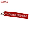 Remove Before Flight Chaveiro Key Chain for Cars Red Key Fobs OEM Keychain Jewelry Aviation Tag Embroidery Key Chains 5 PCS/LOT ► Photo 3/6