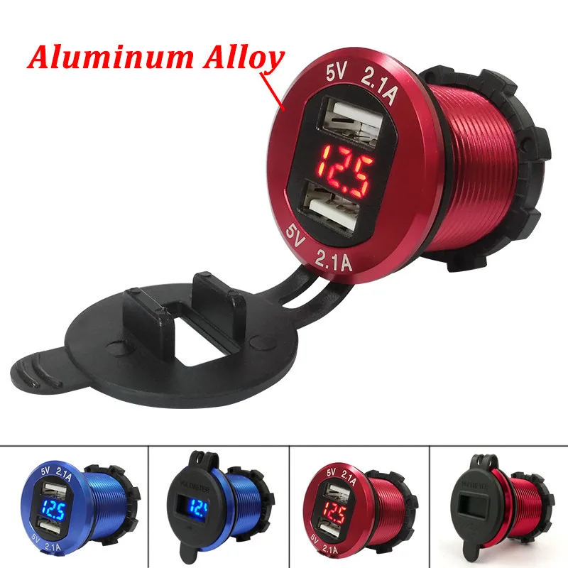 4.2A Dual USB Car Cigarette Lighter Adapter Splitter