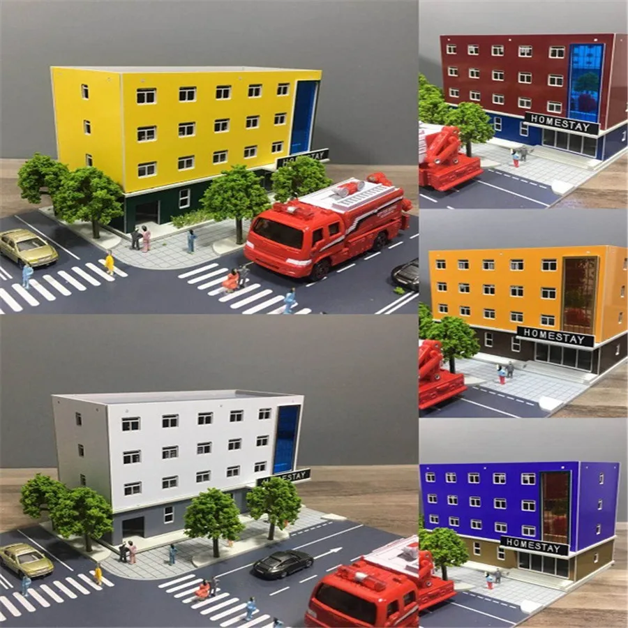 n scale train layout model n building01