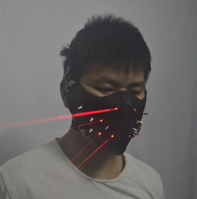 Red color laser light mask  (2)