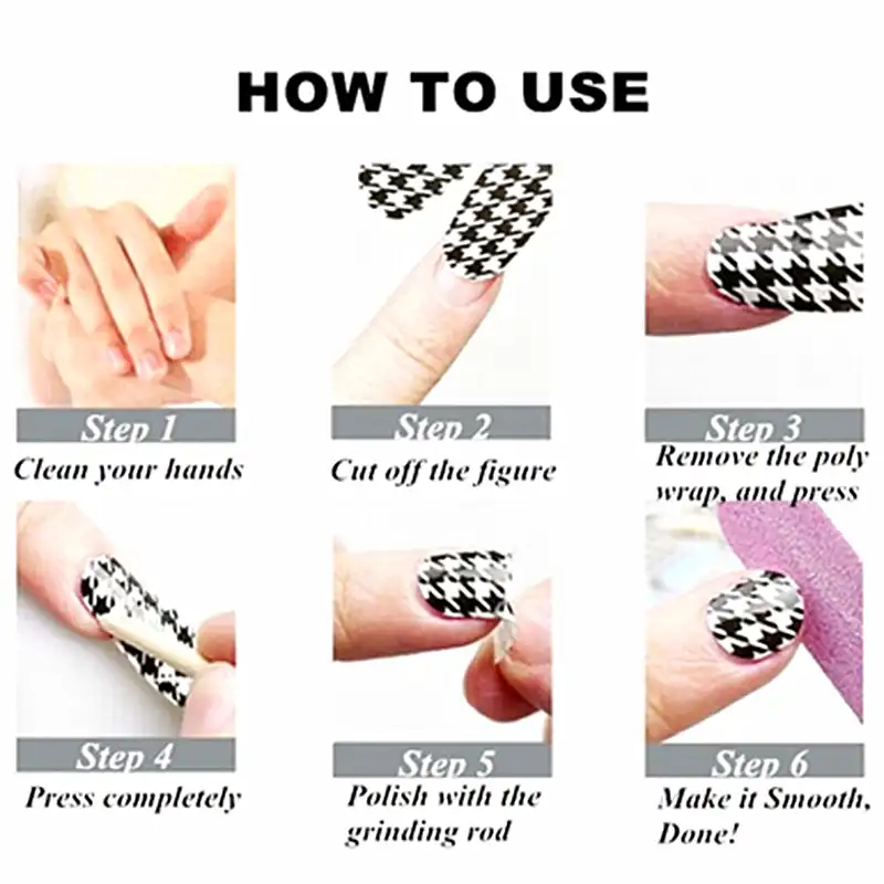 Animal Print Nail Art Snake Skin Nail Full Wraps