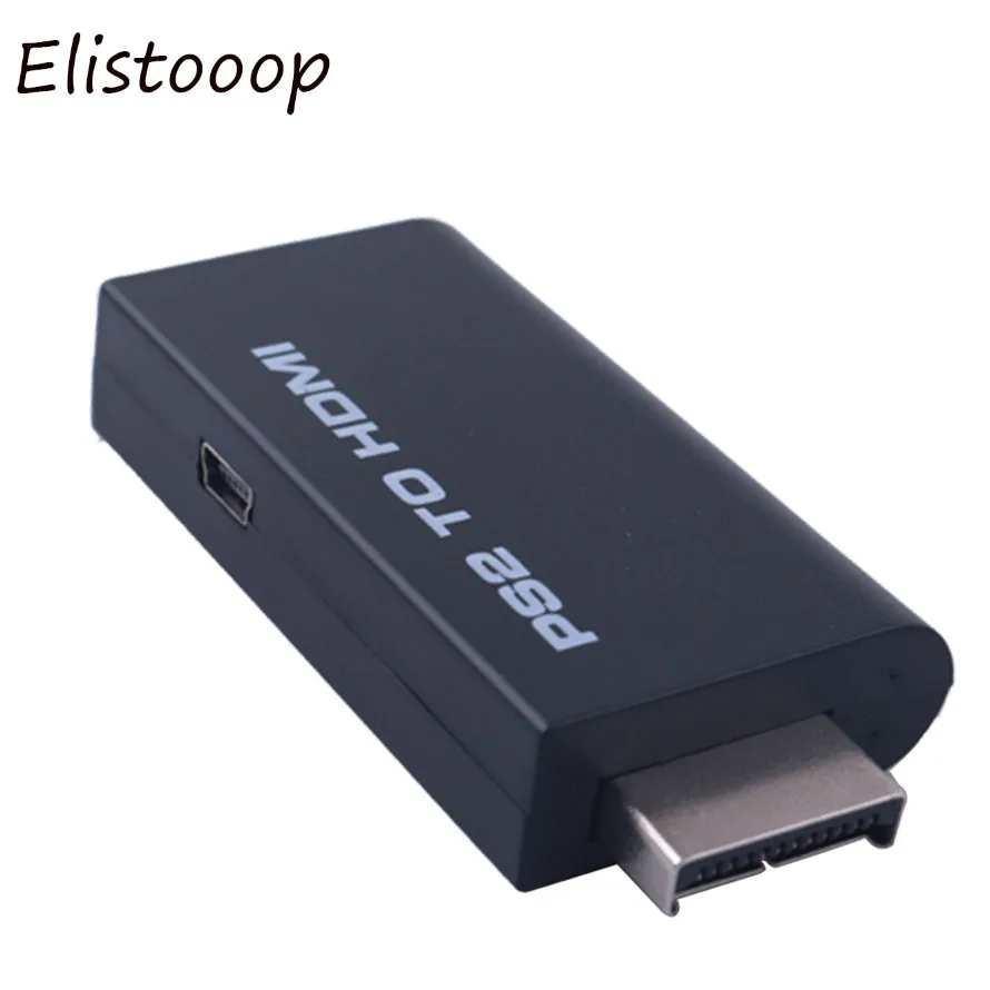 Elistooop PS2 HDMI адаптер видеопреобразователь с аудио выходной мощностью для HDTV