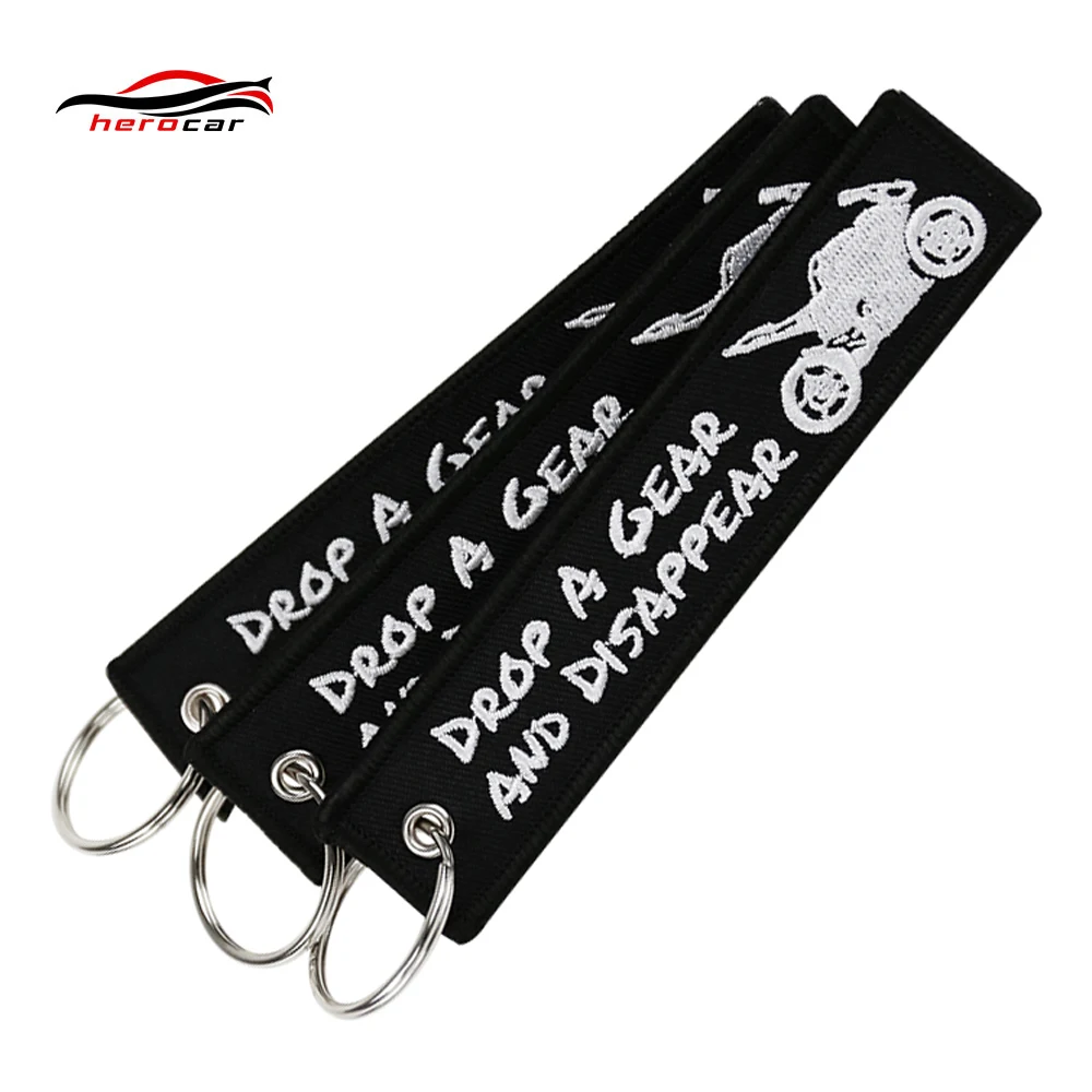 Motorcycle Keychain Moto Key Chain Keychain For Cars Bijoux Embroidery