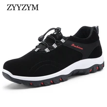 Männer Freizeitschuhe Herbst Winter Neue Ankunft gummiband Stil rutschfeste Atmungs Mode Männlichen Freien Tourismus Schuh