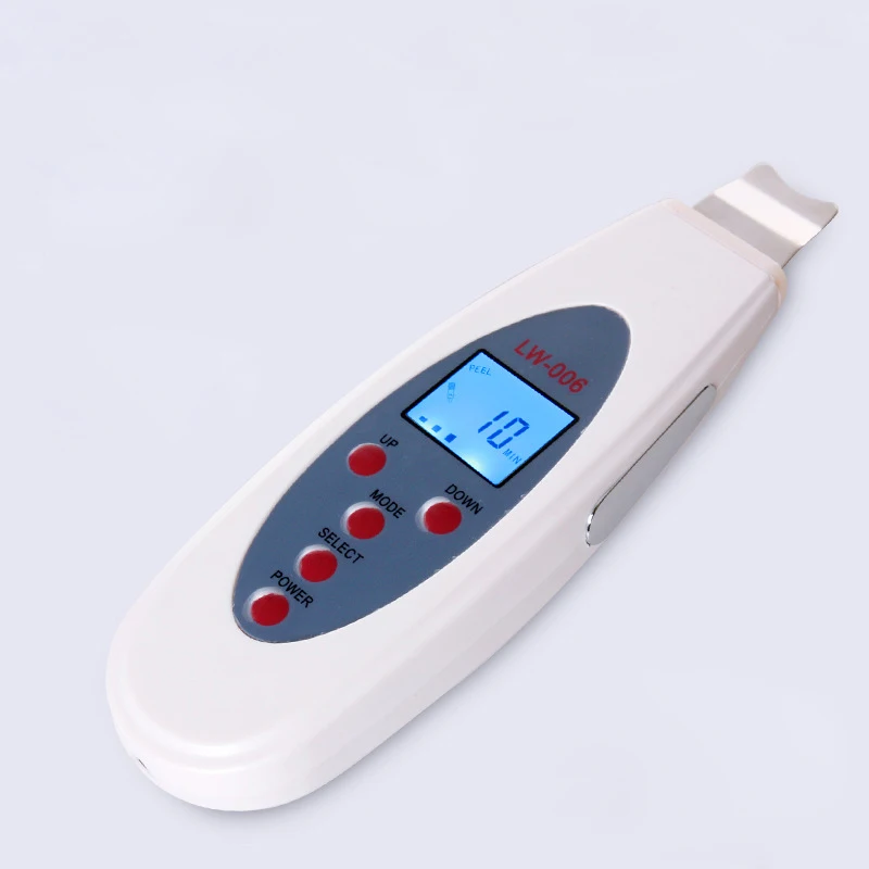 Portable Ultrasonic Skin Scrubber Facial Cleaner LCD Digital Acne Removal Skin Cleaning Ultrasound Pore Peeling Face Care Tool