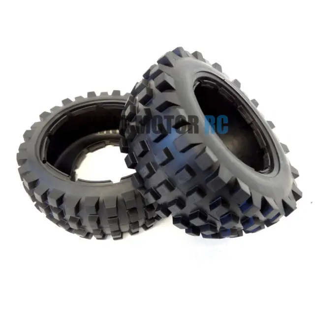 1/5 Scale King Motor RC Rear T1000 Knobby Truck Tires Fits HPI ajia 5T 5SC Rovan-in Parts