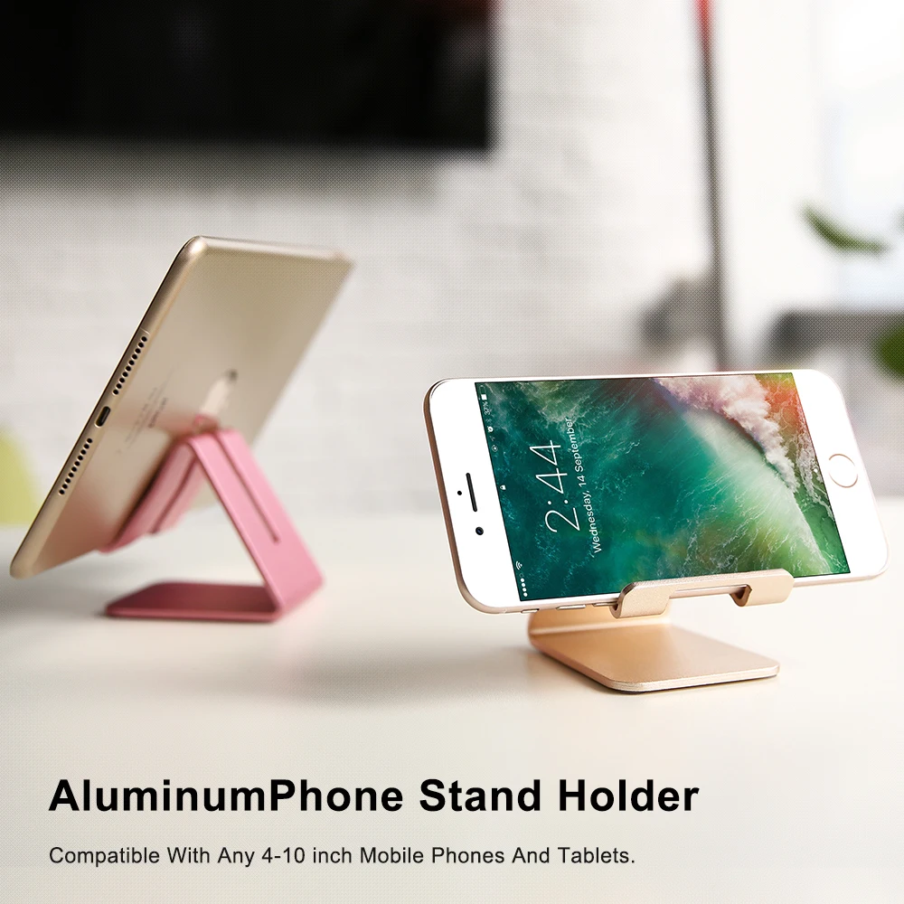 RAXFLY Aluminium Legierung Schreibtisch Telefon Ständer Halter Für iPhone 6 6s 7 Plus 5S SE Univers