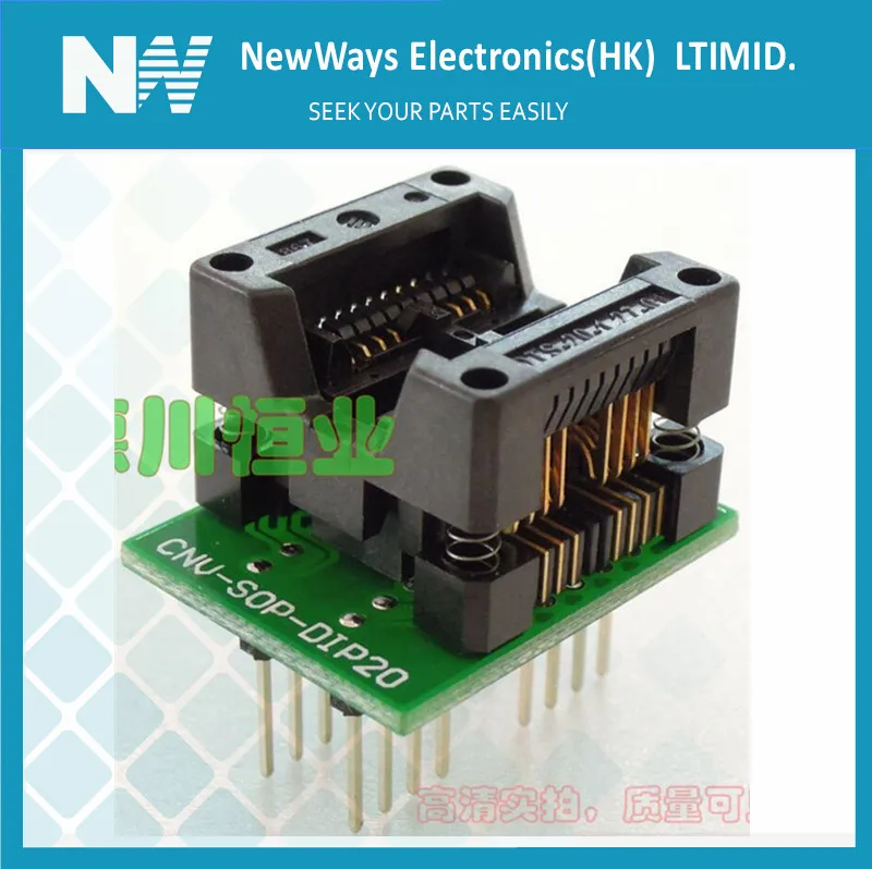 IC Socket Sop8 to dip8 200mil 208mil cnv sop dip8 20m programmer