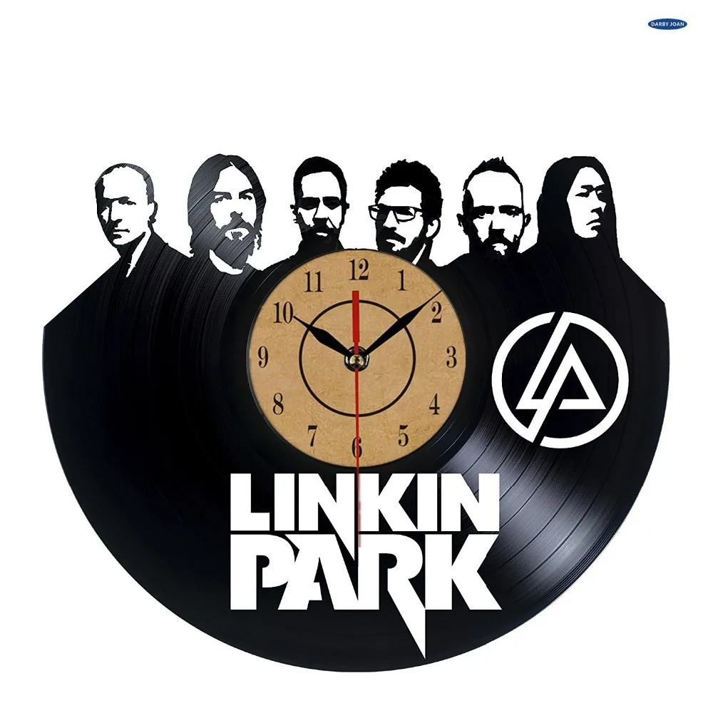 Linkin Park виниловые настенные часы, получить уникальный домашний Настенный декор, идеи подарка для друзей американская рок-группа уникальное искусство