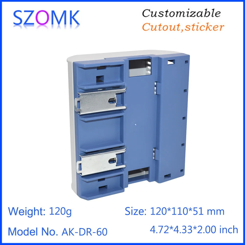 szomk plastic din rail enclosure PLC plastic electronics instrument housing din rail device box (11)