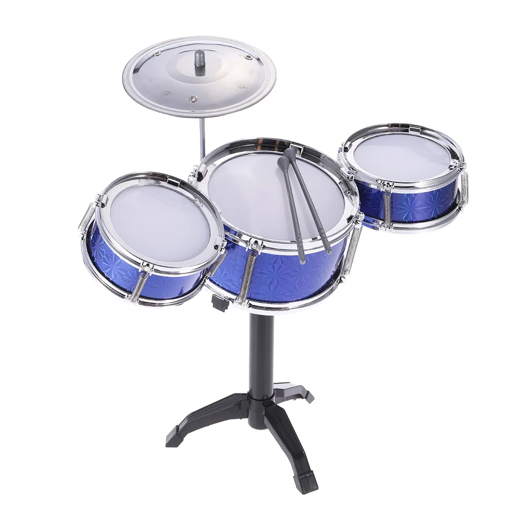 

Children Kids Desktop Drum Set 3 Drums Musical Instrument Toy with Small Cymbal Drum Sticks