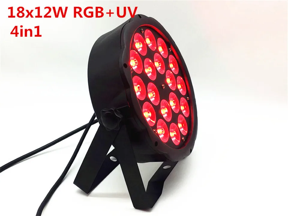 18X12 Вт RGBW 4in1 16 бит затемнения светодиодный Lattine Par luce Della ручных Della Дискотека del DJ di Illuminazione DMX512 4/8CH