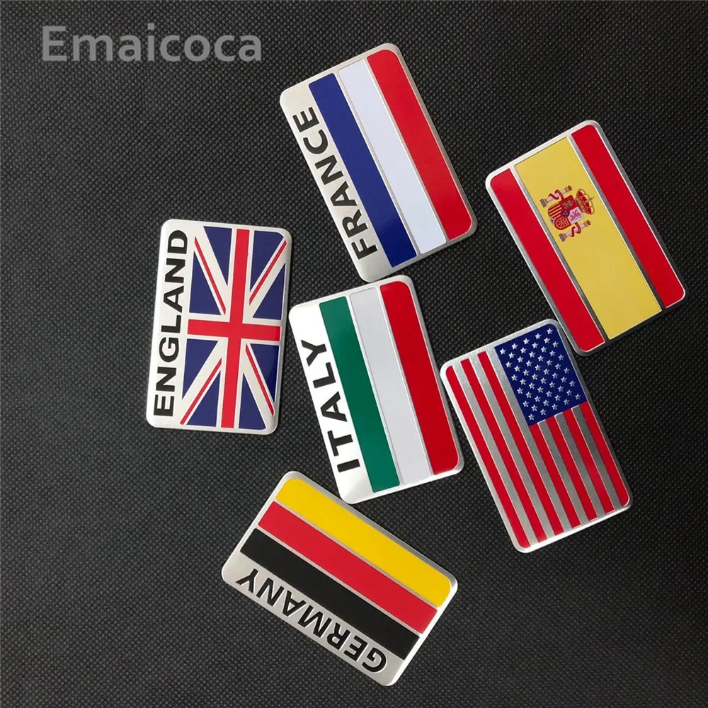 Emaicoca автомобильный Стайлинг 3D алюминиевый Национальный чехол с флагом для Suzuki SX4