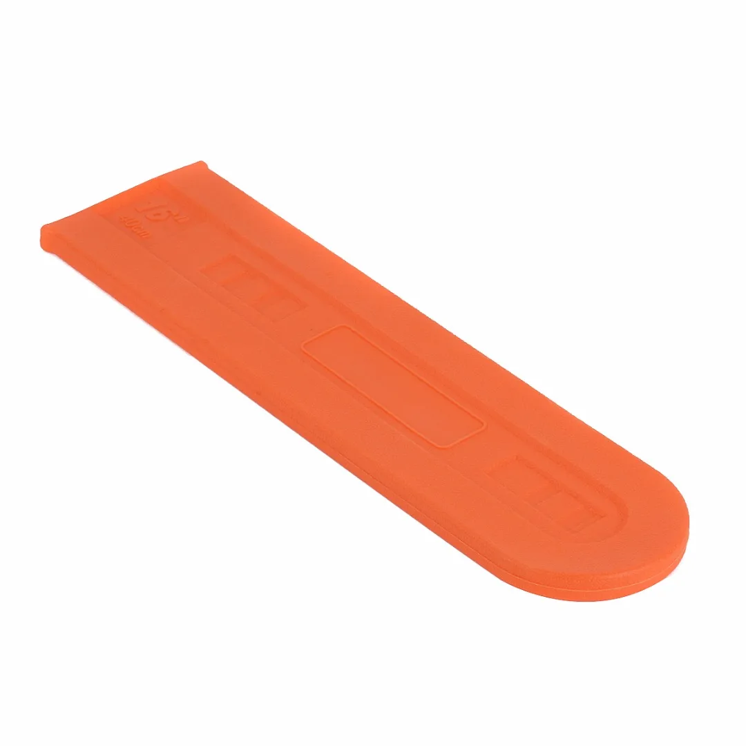 Mayitr 14 / 16'' Inch Chainsaw Bar Cover Scabbard Protector Universal Guide Plate Set Orange