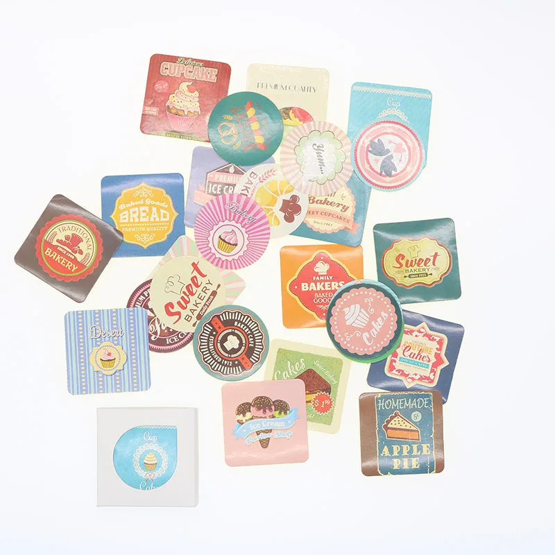 

SWEET Collection Boxed Stickers My Favorite Dessert Desserts Label Stickers Envelope Cover Sealing Diary Stickers 38pcs/ Box
