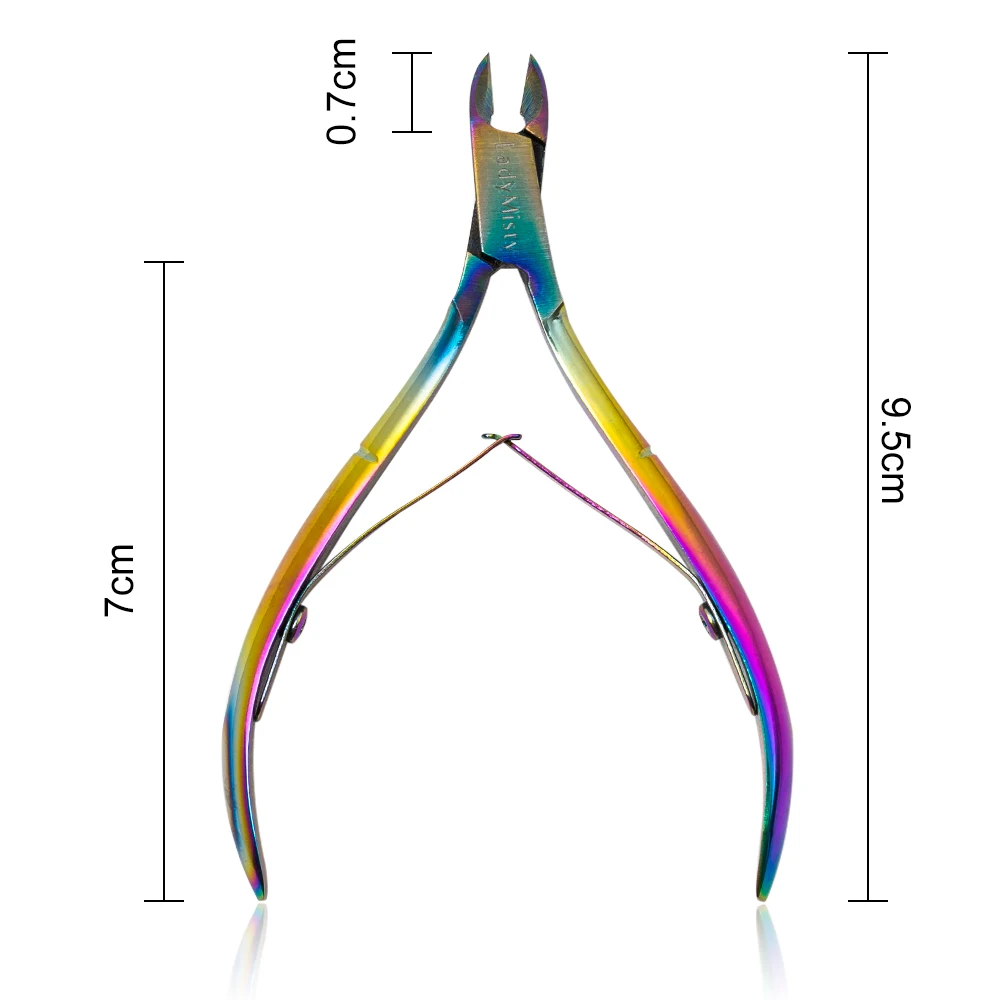 Ladymisty кусачки для кутикулы и ногтей Радуга омертвевшей кожи ножницы-триммер для удаления клипер плоскогубцы-кусачки маникюр Дизайн ногтей Уход Инструмент