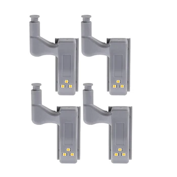 

Xsky Universal Inner Hinge Night Light With Motion Sensor Battery Powered LED Under Cabinet Lights Auto ON/OFF Lamp For Wardrobe