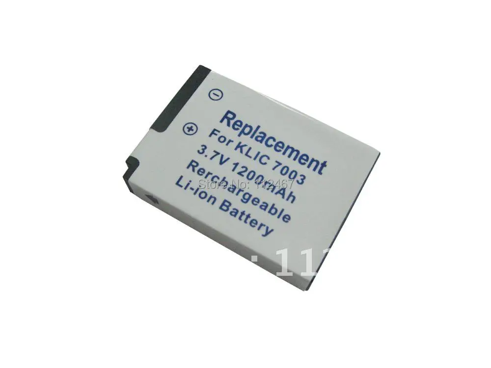 Klic-7003 7003 3,7 mAh 1200 v литий-ионная аккумуляторная батарея для Kodak Easyshare V1003 V803