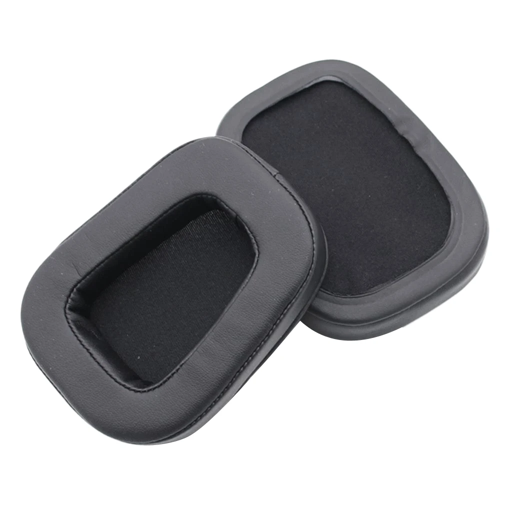 2 Pairs Soft Comfortable Leather Ear Pads Cushion for Logitech G533 G933 G633 G 633 933 Artemis Headphones Headset