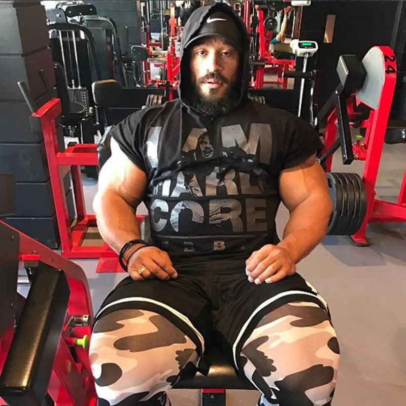 Men cotton hoodie sweatshirts fitness tank top (11)