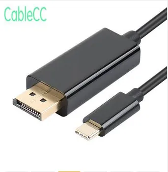 

USB 3.1 Type C USB-C to DisplayPort DP 4K UHD HDTV Cable for Chromebook & Macbook & Laptop Black