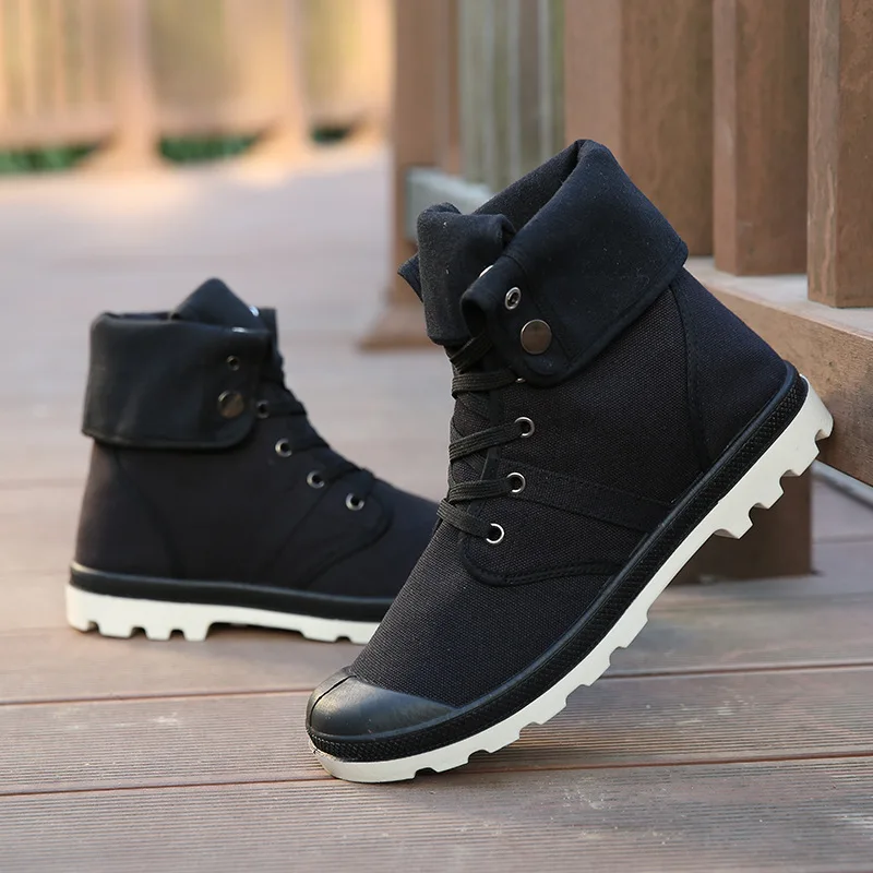 

Punk Style Men's Shoes 2016 Fashion High top Canvas Shoes for man Canvas Flat Shoe male sapatos masculinos chaussure homme XZ015