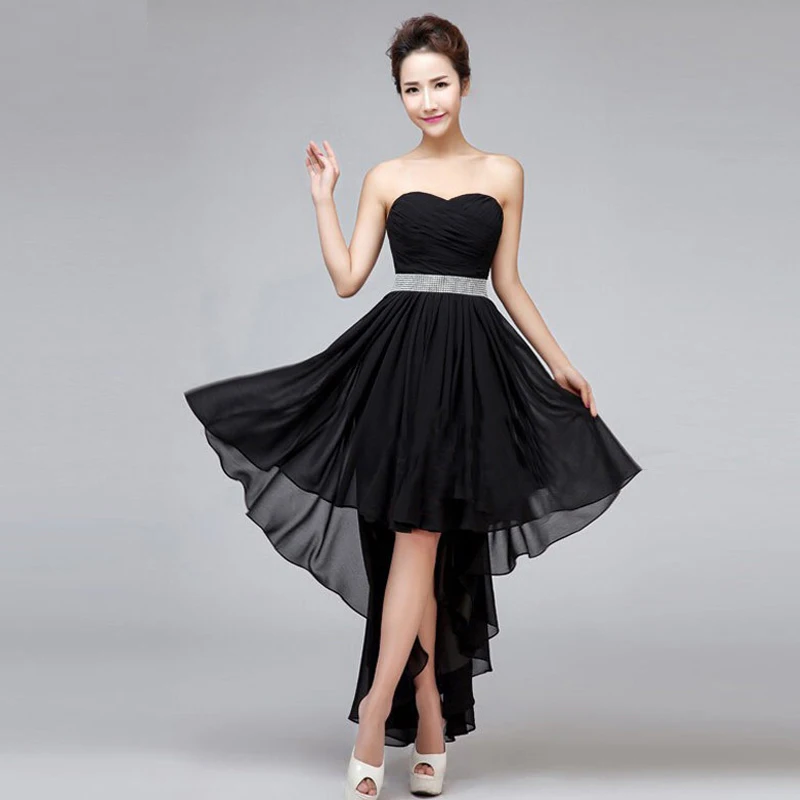 Ladybeauty 2018 короткое платье подружки невесты плиссированное шифоновое без рукавов