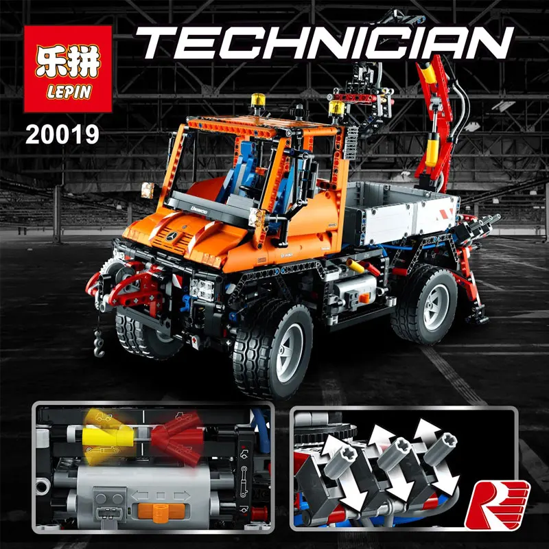 

2017 New LEPIN 20019 2088Pcs Technic Series legoing Truck U400 Model Building Kits Blocks Bricks Compatible Eucational Toys 8110