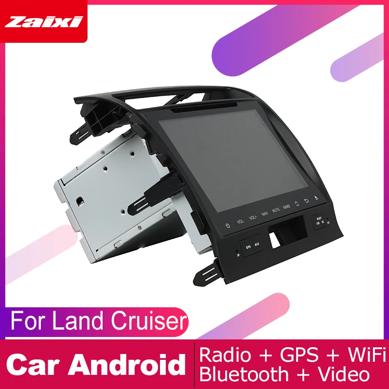 Perfect ZaiXi android car dvd gps multimedia player For Toyota Land Cruiser 2008~2012 car navigation radio video audio player Navi 1