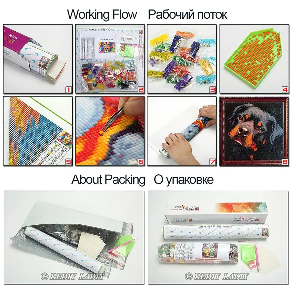 Набор алмазной мозаики REDIY LADIY вышивка крестиком старый голландский I Love горный